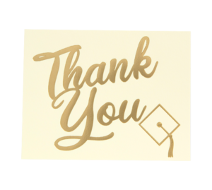 Gold on Ivory Thank You Notes