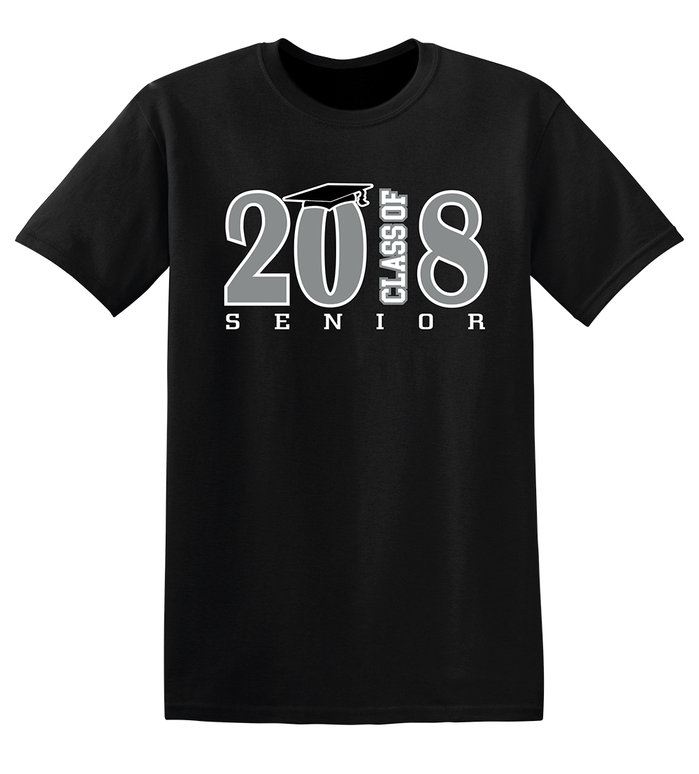 Senior T-Shirt - 2018 Black - Rembrandt Grad